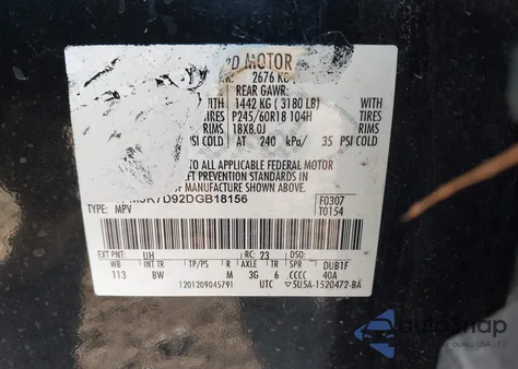 2013 Ford Explorer Xlt из США, поврежденный, VIN 1FM5K7D92DGB18156